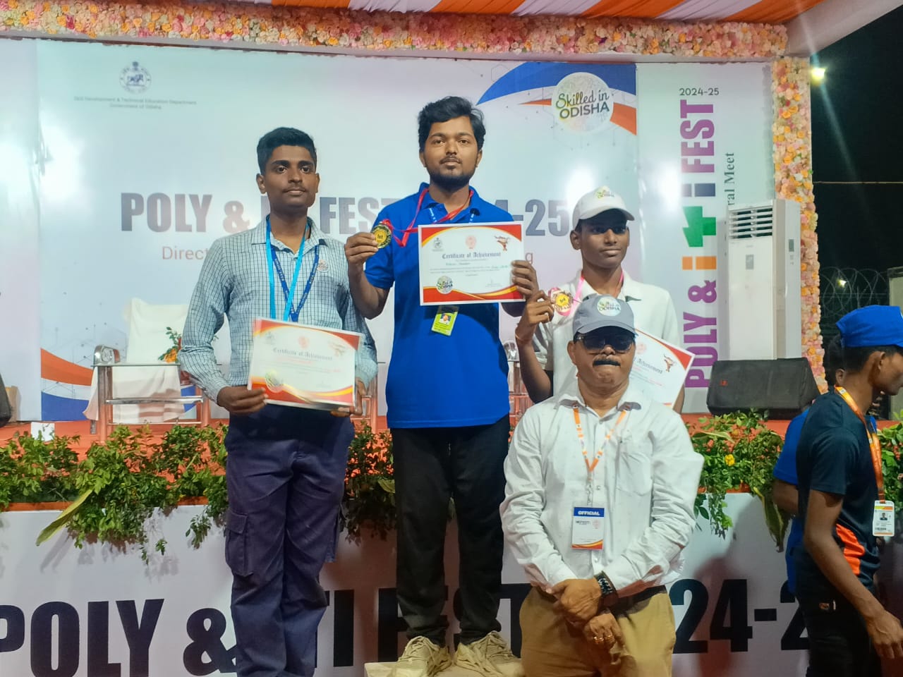 ABHISAR CHOUHAN POLYFEST 2025 1ST PRIZE IN QUIZ