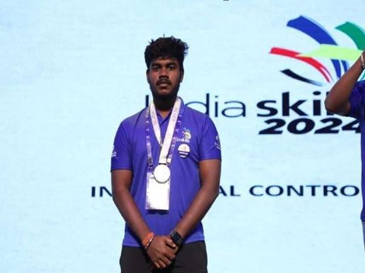 SUMIT BHUJABALA (F21029002028)  BAGGED SILVER MEDAL IN INDIA SKILLS, 2024